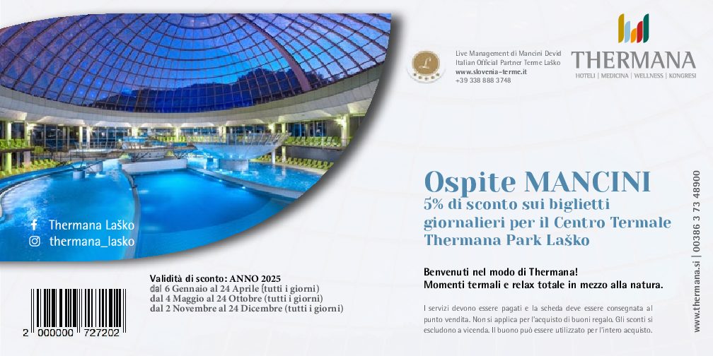 Coupon -5% anno 2025 - Live Management